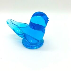 Phoenix Studios Ron Ray Blue Bird Glass Figurine 1996 Signed